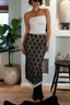 Draped in Lace Midi Skirt