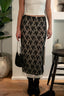 Draped in Lace Midi Skirt