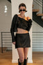 Samantha in Satin Crop Top
