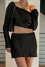 Samantha in Satin Crop Top
