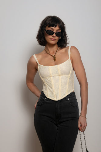Fell in Love with Lace Corset Top