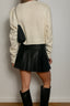 Play the Game Mini Leather Skirt