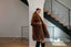 brown faux fur jacket