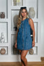 Delivered in Denim Mini Dress