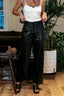 Lace Me Up Leather Pants