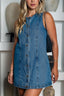 Delivered in Denim Mini Dress