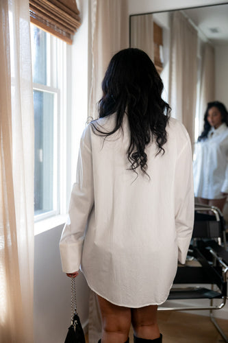Spent the Night Mini Shirt Dress