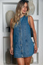 Delivered in Denim Mini Dress