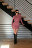 Lovers in Pink Sweater Dress