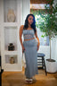 You’ll Never Feel Blue Again Midi Skirt