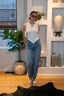 Points This Way Ribbed Top