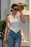 Points This Way Ribbed Top