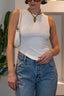 Points This Way Ribbed Top
