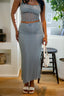 You’ll Never Feel Blue Again Midi Skirt