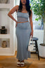 You’ll Never Feel Blue Again Midi Skirt