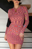 Lovers in Pink Sweater Dress
