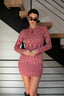 Lovers in Pink Sweater Dress