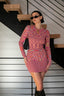 Lovers in Pink Sweater Dress