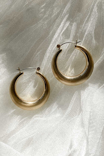 Classic Chunky Hoop in Gold
