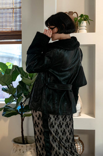 A Touch Of Faux Leather Jacket