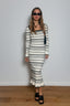 Stripe it Out Maxi Knit Dress