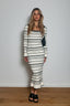 Stripe it Out Maxi Knit Dress