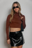 In Love with Leather Mini Skirt