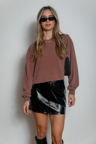 Girl Next Door Cropped Sweatshirt