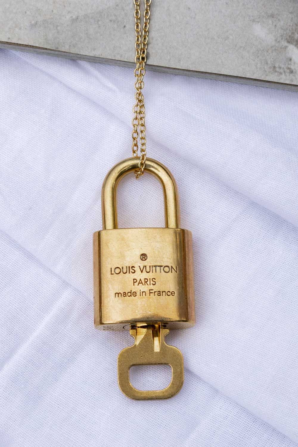 Louis Vuitton Lock + Key Reworked Toggle Closure Necklace – Vanilla Vintage